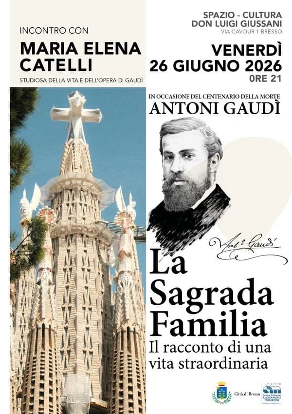 Locandina dell'incontro alla Spazio Cultura Don Luigi Giussani di Bresso