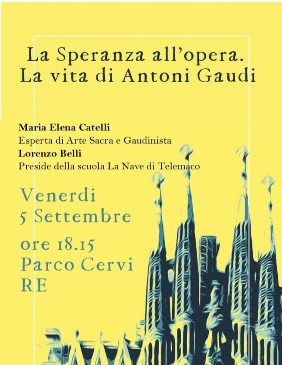 Locandina dell'incontro al Parco Cervi di Reggio Emilia